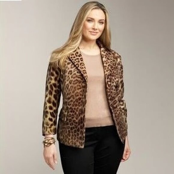 Talbots Jackets & Blazers - NWT Talbots Kate Fit Leopard Print Blazer